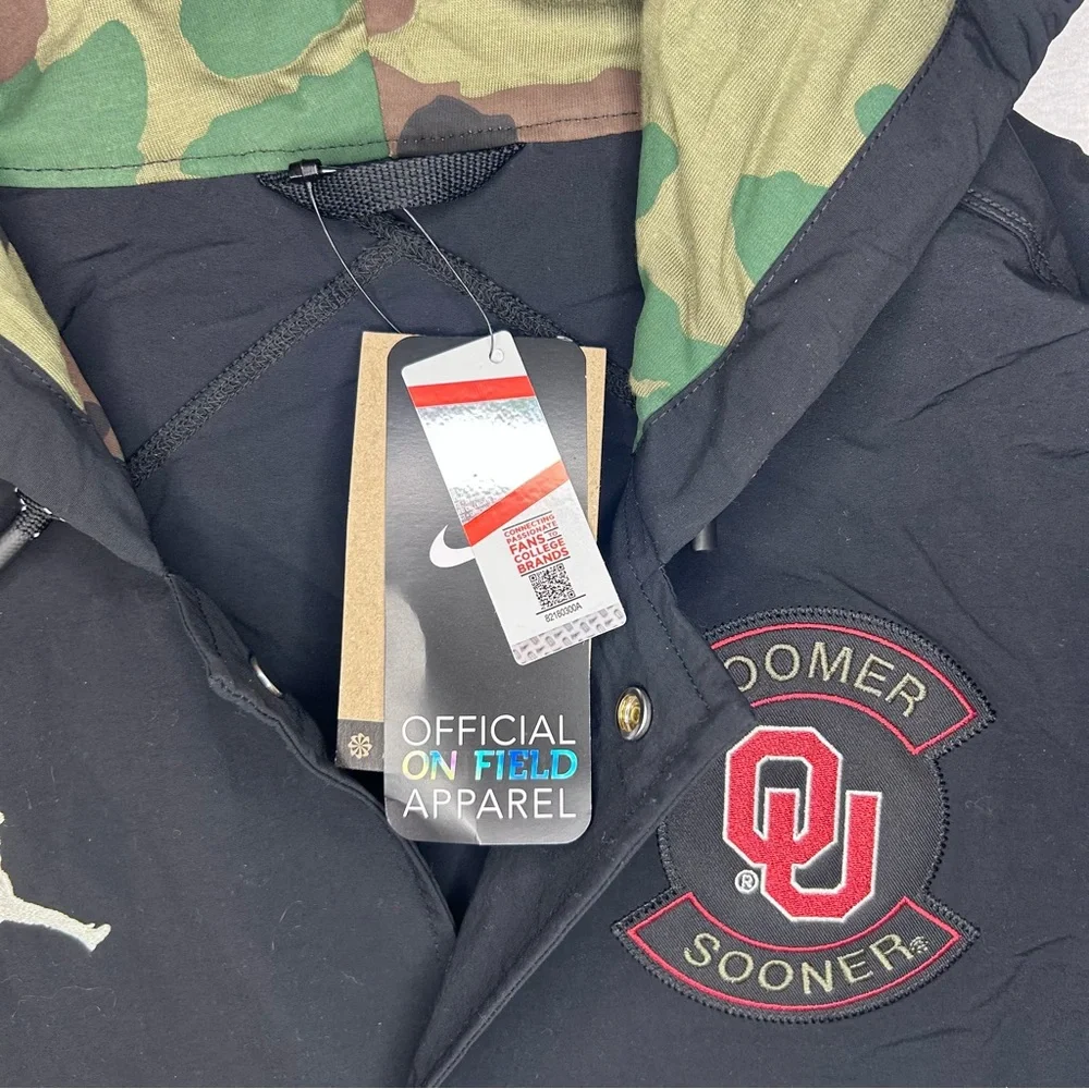 NWT Jordan Brand‎ Oklahoma Sooners Military Appreciation Jacket XL Black 2025